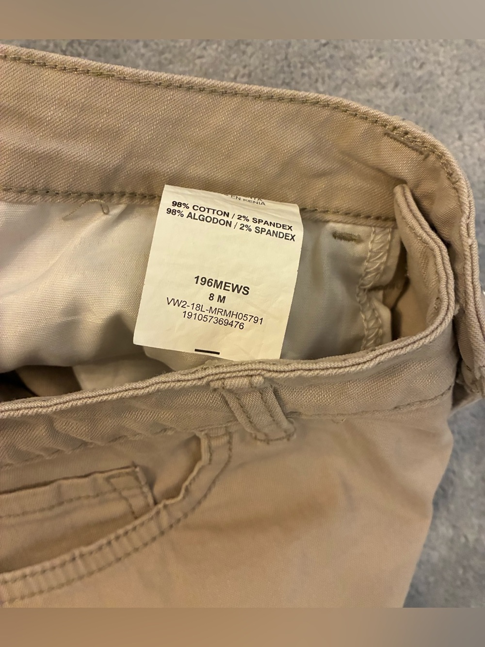 Lee Women’s Midrise Khaki Shorts Size 8 Medium - Picture 2 of 5